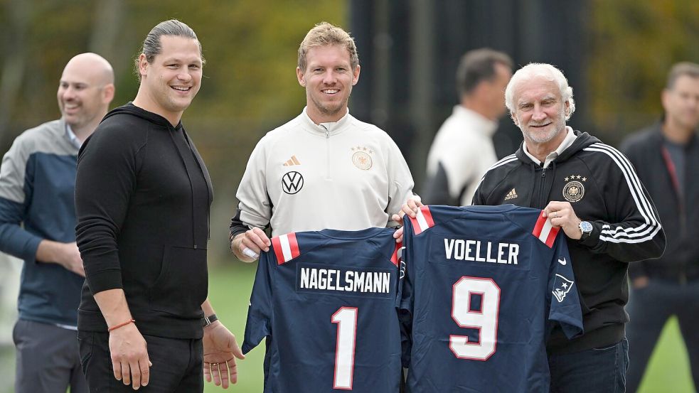 Seine ersten Trainingseinheiten als Bundestrainer absolvierte Nagelsmann in Foxborough. (Archivbild) Foto: Federico Gambarini