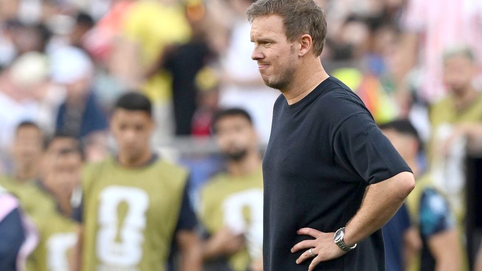 Julian Nagelsmann hat die DFB-Elf nicht in die Erfolgsspur führen können. Foto: Federico Gambarini/dpa