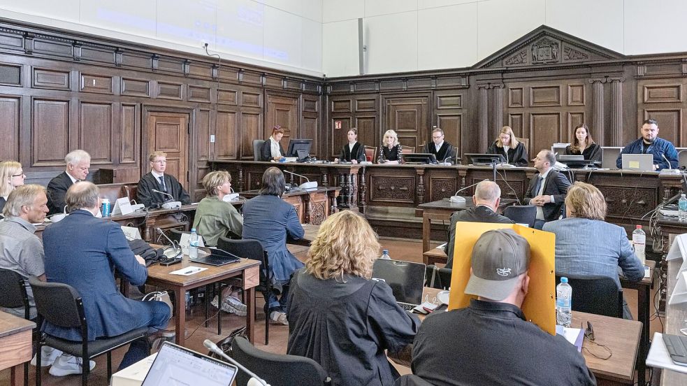 Es ist der zweite Tag der Videovernehmung im Landgericht Hamburg. Foto: Markus Scholz
