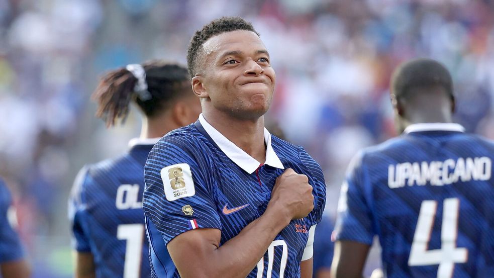 Hat in seiner Karriere nun schon 18 WM-Tore erzielt: Kylian Mbappé. Foto: Pamela Smith