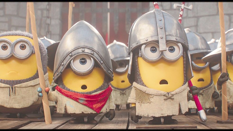 Die Minions müssen einige Schlachten bestehen. Foto: -/Universal Studios/dpa
