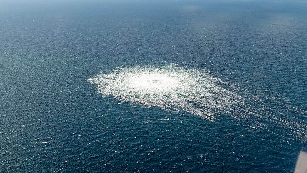 Mehrere Sprengungen in der Nähe der dänischen Ostseeinsel Bornholm hatten die beiden Nord-Stream-Pipelines im September 2022 beschädigt. (Archivbild) Foto: -