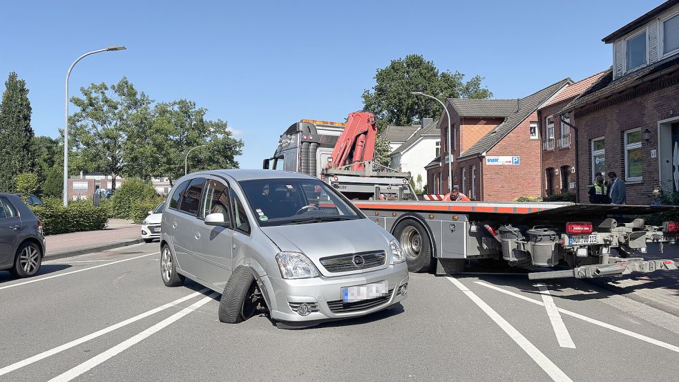 Zu einem Unfall ist es am Mittwoch in der Auricher Innenstadt gekommen. Foto: Mieke Matthes