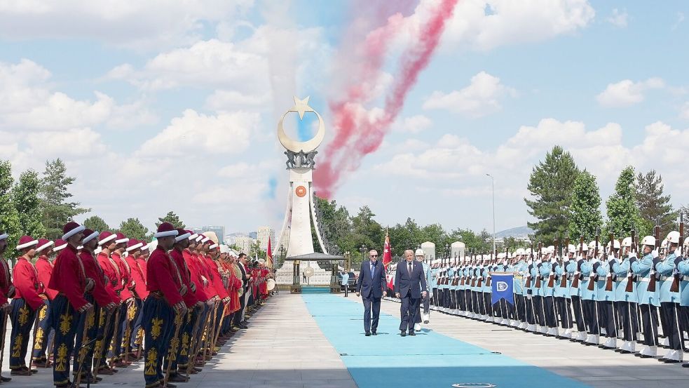 Erdogan ließ für Trump einen eindrucksvollen Empfang organisieren. Foto: Alex Brandon