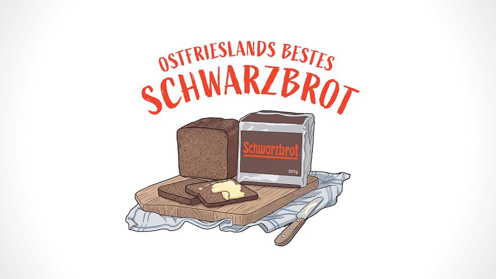 Wir suchen das beste Schwarzbrot Ostfrieslands. Grafik: Thorben Malchus