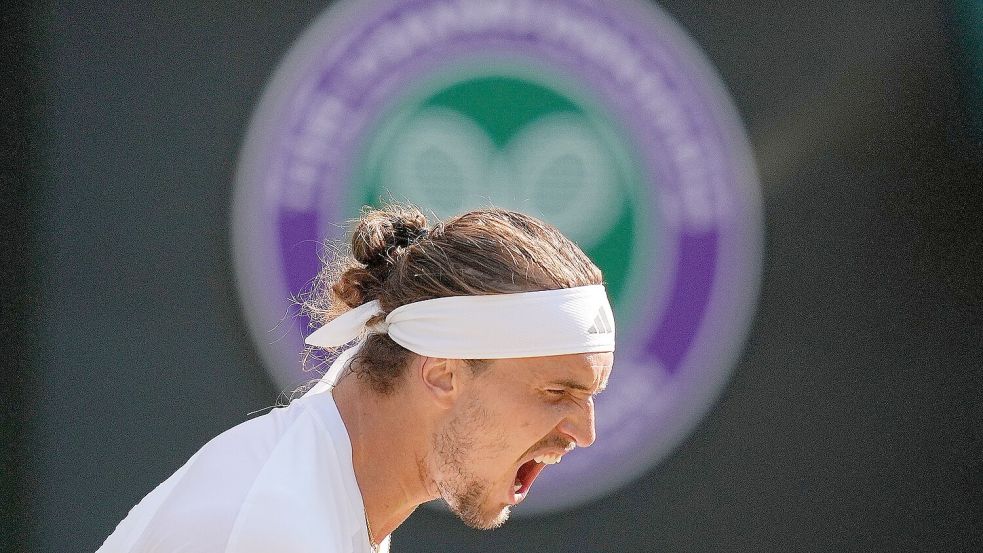 Emotional feierte Alexander Zverev im Viertelfinale gegen Taylor Fritz wichtige Punktgewinne. Foto: Andrew Matthews