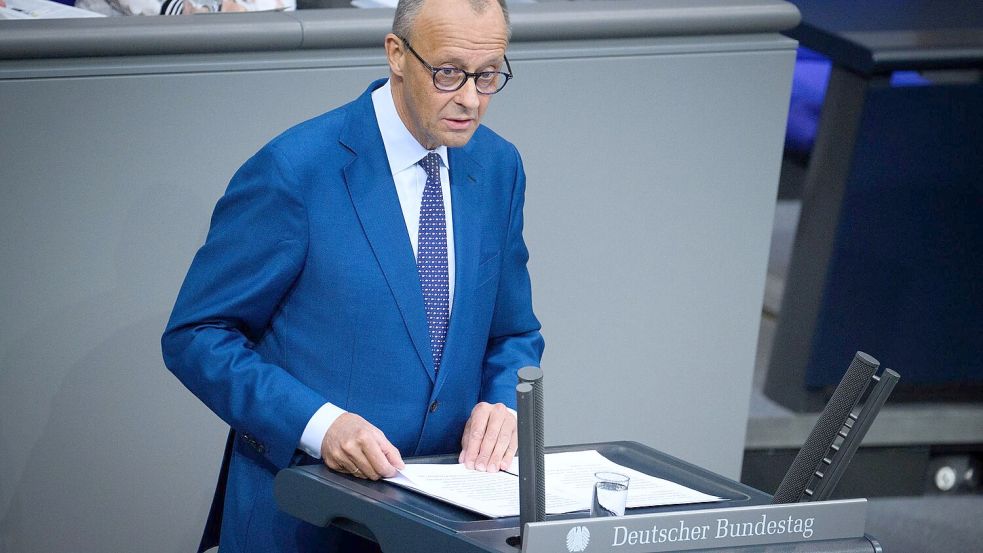 „Wir haben zudem am Rande des Nato-Treffens in Ankara mit der amerikanischen Regierung vereinbart, dass amerikanische Tomahawk-Raketen von uns erworben und in Deutschland stationiert werden“, sagte der Kanzler. Foto: Bernd von Jutrczenka