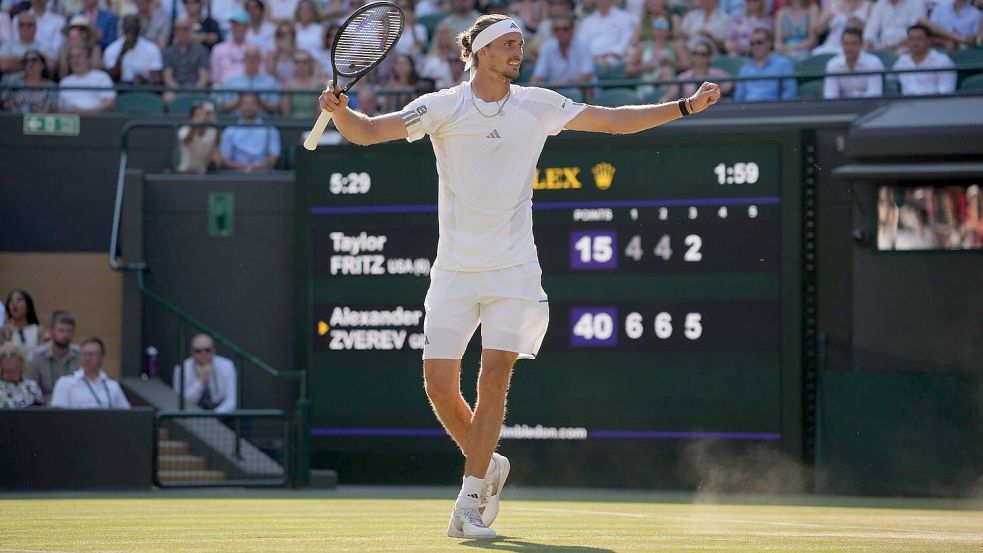 Möchte auch am Freitag jubeln: Alexander Zverev. Foto: Kin Cheung