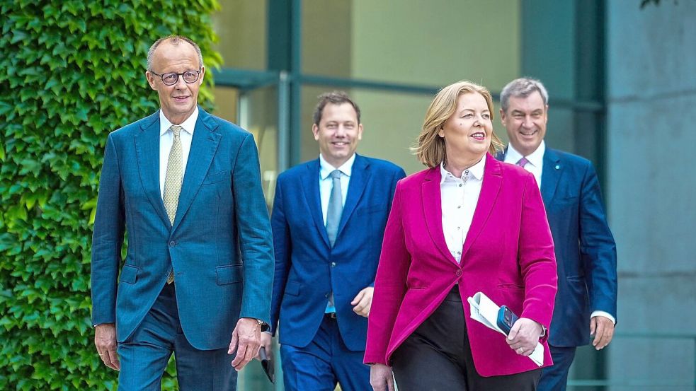 Bereits nach dem wichtigen Koalitionsausschuss von Anfang Juli verbreiteten die Koalitionsspitzen Optimismus. (Archivfoto) Foto: Michael Kappeler/dpa