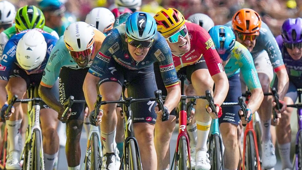 Es war der zweite Massensprint der Tour. Foto: Thibault Camus