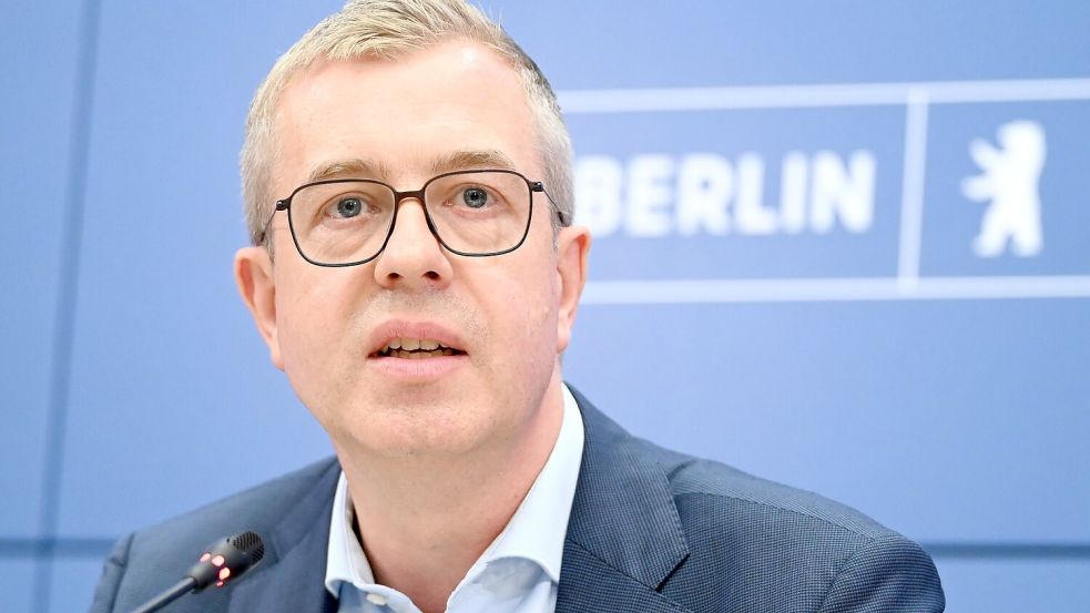 Er soll neuer CDU-Spitzenkandidat werden: Finanzsenator Stefan Evers. (Archivbild) Foto: Elisa Schu