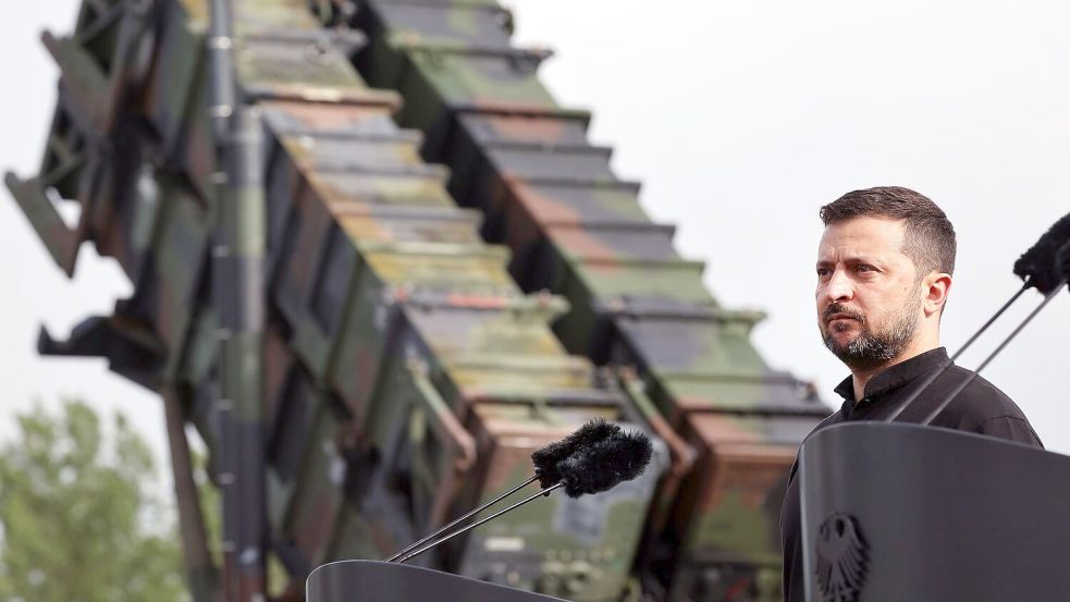 Präsident Selenskyj hofft auf neue Munition für die ukrainischen Flugabwehrsysteme. (Archivfoto) Foto: Jens Büttner