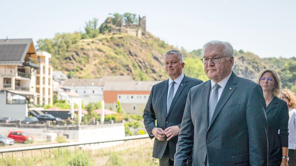 Steinmeier würdigt die Solidarität im und für das Ahrtal. Foto: Hannes P. Albert/dpa