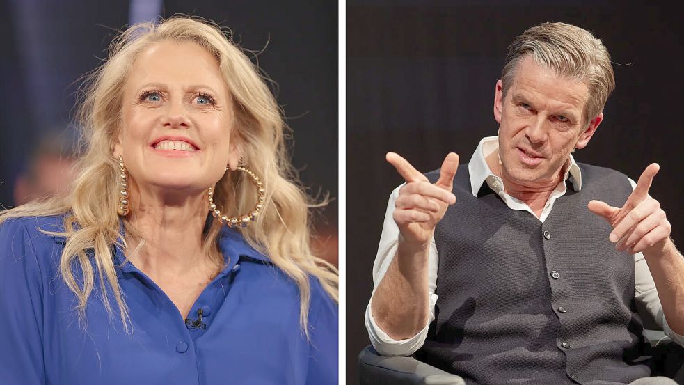 Barbara Schöneberger und Markus Lanz sind zwei der bekanntesten deutschen Fernsehgesichter. Foto: dpa/Ulrich Perrey, dpa/Georg Wendt