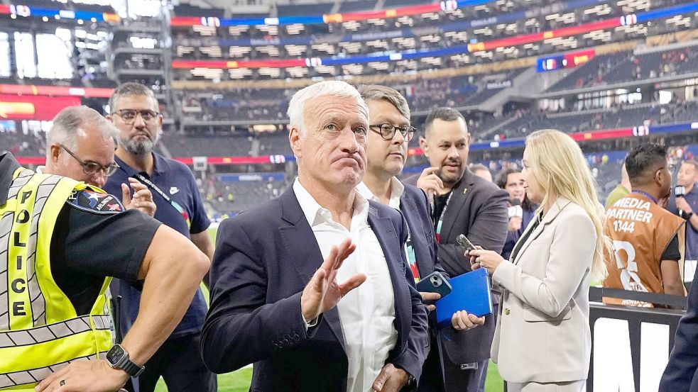 Bekommt zum Abschied nur das kleine Finale: Didier Deschamps. Foto: Ashley Landis
