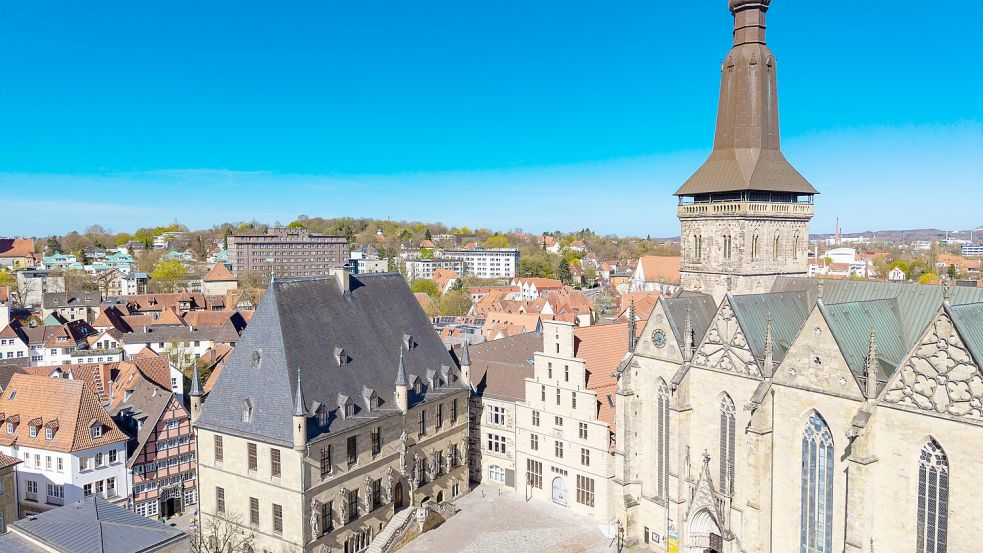 Im Osnabrücker Rathaus freut man sich über eine Finanzhilfe von fünf Millionen Euro vom Land Niedersachsen. Foto: Sebastian Dannenberg