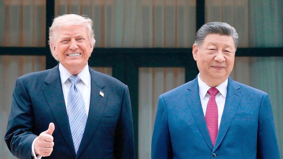 Beim Besuch in Peking lobte Trump Xi. (Archivbild) Foto: Evan Vucci