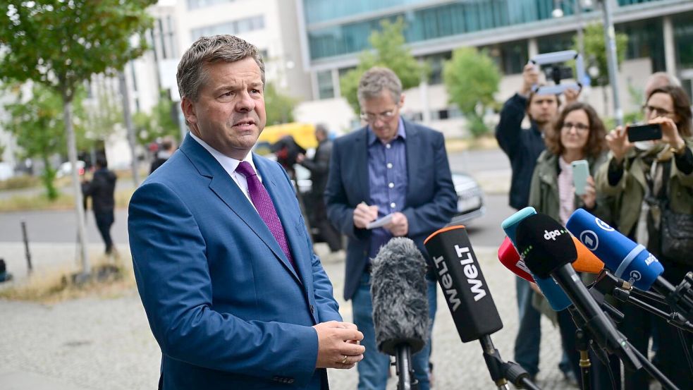 Sven Schulze will im Wahlkampf in Sachsen-Anhalt nicht von „Berliner Themen“ gestört werden. Foto: Fabian Sommer/dpa