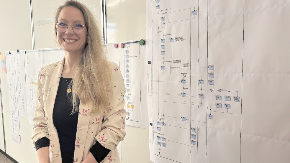 Franziska Smolinski und ihr Team nehmen die Prozesse und Abläufe im Rathaus in den Blick und führen die Verwaltung in die digitale Zukunft. Foto: Mieke Matthes