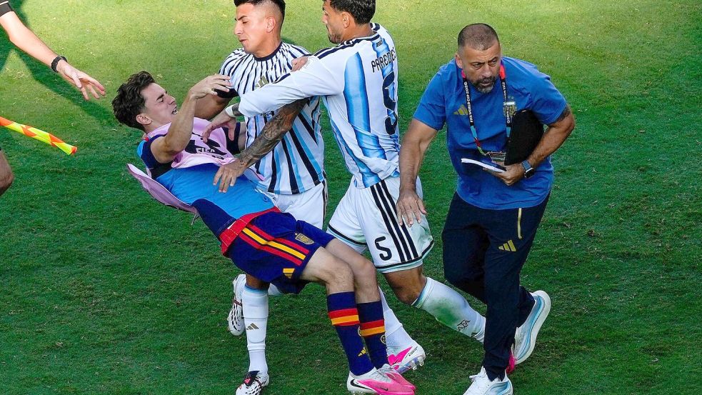 Die FIFA ermittelt nach den Vorfällen nach dem Ende des WM-Endspiels. Foto: Yuki Iwamura