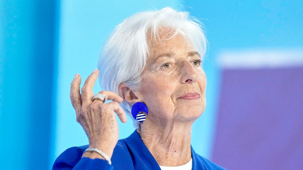 EZB-Präsidentin Christine Lagarde betont angesichts der vielen Krisen und Konflikte immer wieder die Handlungsfähigkeit der Notenbank. (Archivbild) Foto: Michael Probst