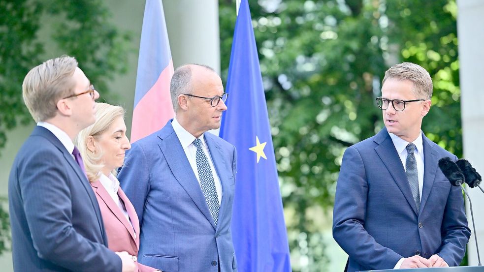 Noch ist offen, wie es mit der Regierungsumbildung weitergeht. Foto: Sebastian Gollnow/dpa