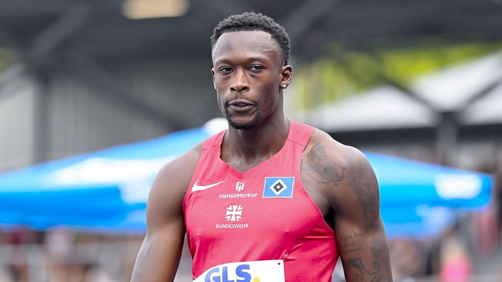 Der deutsche Rekordhalter Owen Ansah ist erneut zum deutschen 100-Meter-Titel gestürmt. Foto: Sven Hoppe