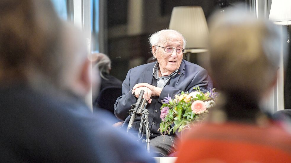 Albrecht Weinberg sprach in zahlreichen Veranstaltungen über den Schrecken der NS-Zeit und was er und seine Familie erleben mussten. Foto: Klaus Ortgies