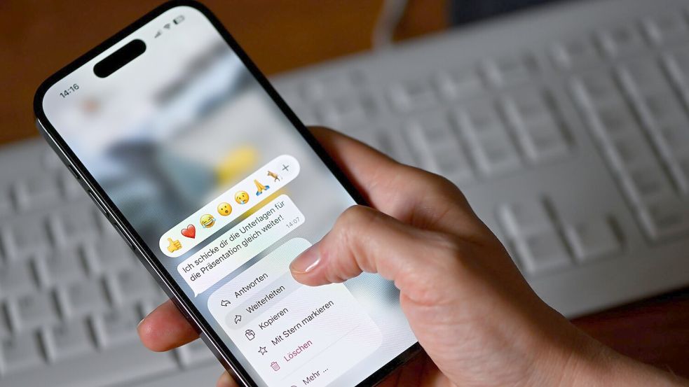 Verstößt das Weiterleiten privater Chat-Nachrichten gegen die Europäische Datenschutzgrundverordnung? (Symbolbild) Foto: Sven Hoppe