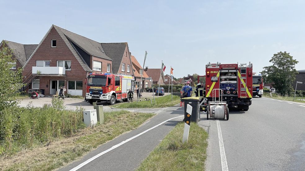In einem Wohn- und Geschäftshaus in Moordorf ist am Donnerstag ein Brand ausgebrochen. Foto: Karin Böhmer
