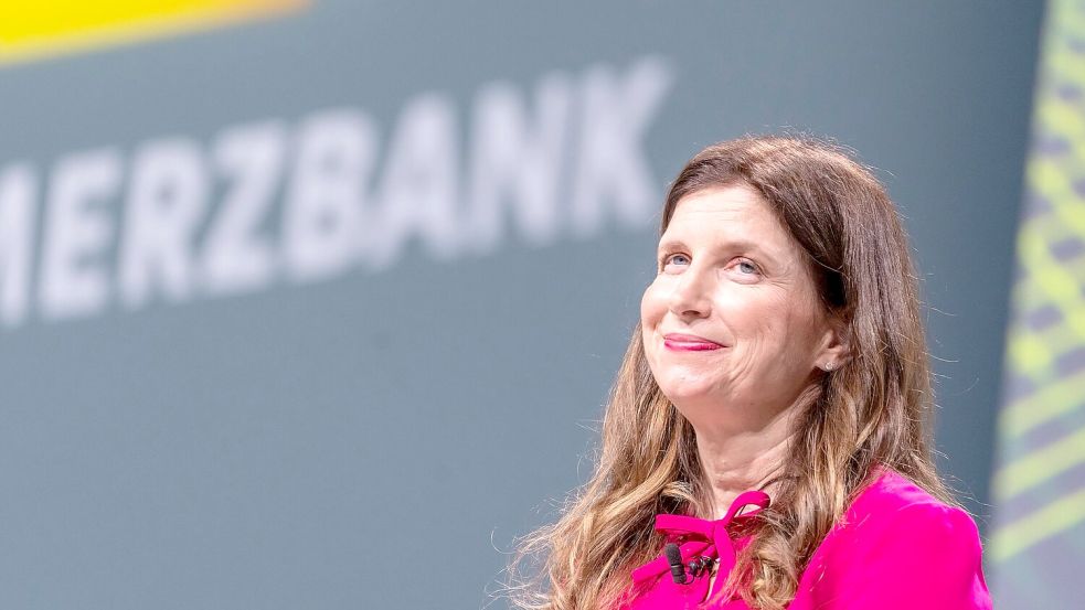 Commerzbank-Chefin Orlopp will die Übernahme gestalten. (Archivbild) Foto: Andreas Arnold