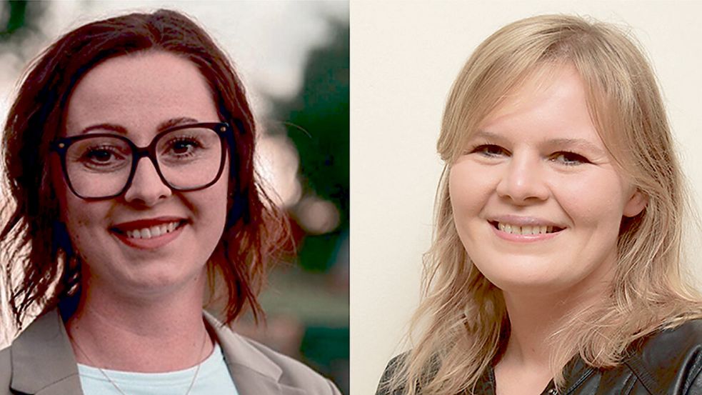 Sie haben den Stein ins Rollen gebracht: Dana Ulferts (links) und Johanna Bukowski. Fotos: privat