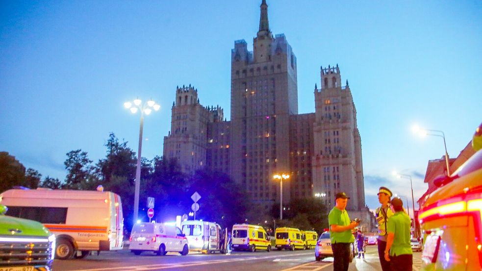 Bei der Explosion wurden mehrere Menschen getötet. Foto: Sergei Vedyashkin