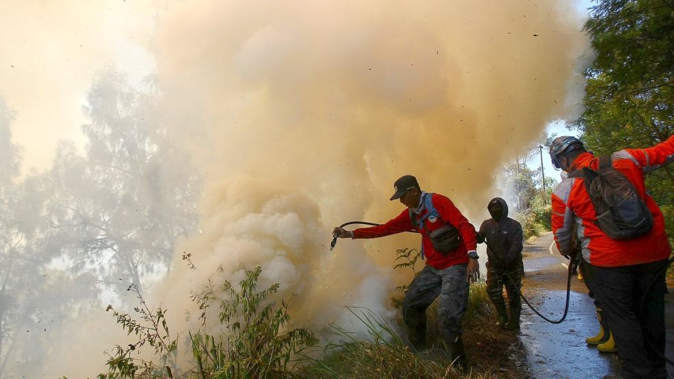 Der Brand war am Montag ausgebrochen. Foto: ---