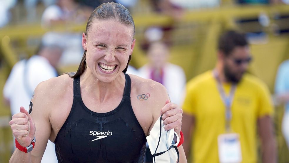 Riesenjubel nach Gold bei Isabel Gose. Foto: Gian Mattia D’alberto
