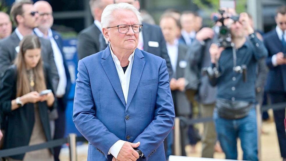 Rheinmetall-Chef Armin Papperger steht unter besonderem Personenschutz. (Archivbild) Foto: Sebastian Gollnow