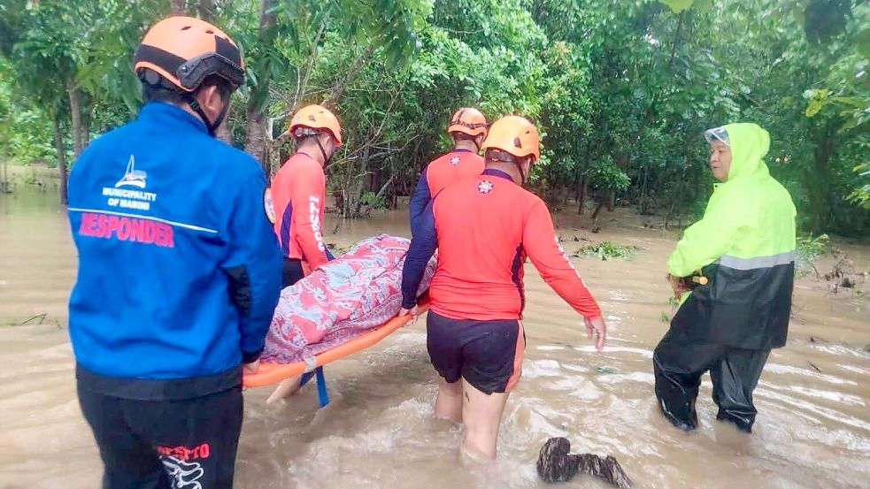 Die heftigen Regenfälle haben zu schweren Überschwemmungen geführt. Foto: Uncredited
