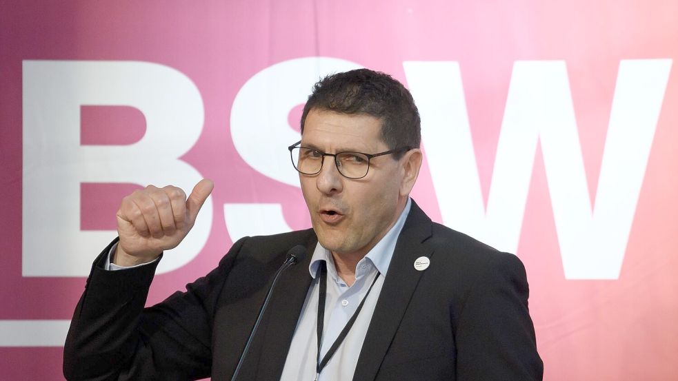 BSW-Spitzenkandidat Thomas Schulze will eine neue Amtszeit für CDU-Ministerpräsident Sven Schulze in Sachsen-Anhalt verhindern. (Archivbild) Foto: Klaus-Dietmar Gabbert
