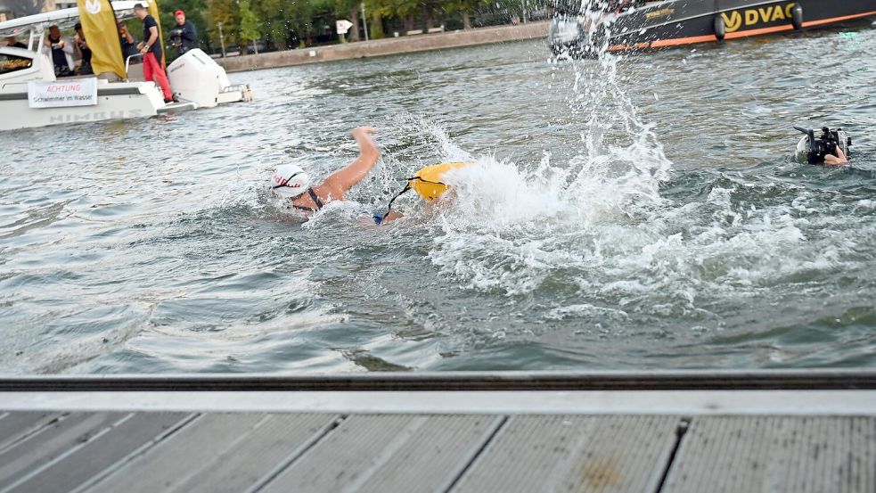 Zusätzliche Herausforderungen bringt das derzeitige Niedrigwasser im Rhein. Foto: Jennifer Brückner