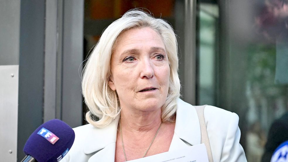 Marine Le Pens Rassemblement National hat erhebliche Schwierigkeiten, den Wahlkampf zu finanzieren. Foto: IMAGO/Abdullah Firas/ABACA