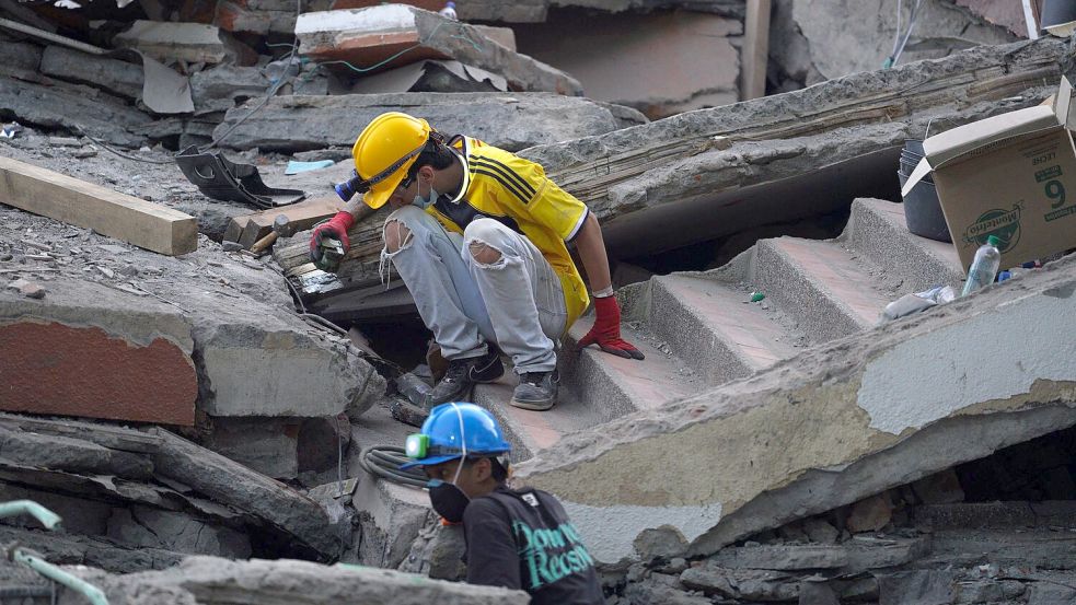 Das Erdbeben der Stärke 7,4 verursachte Schäden in mehreren Städten. Foto: Ivan Valencia