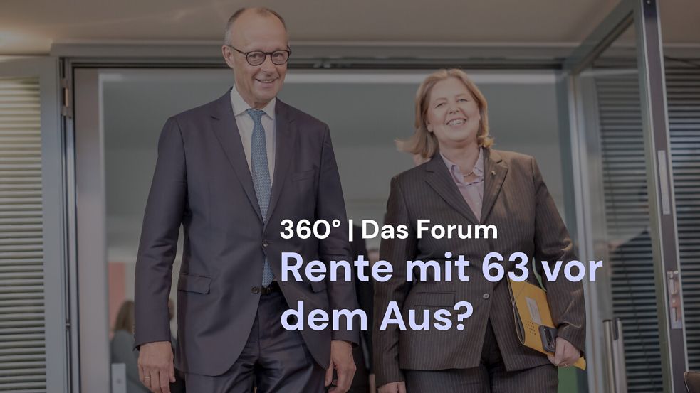 Bundeskanzler Friedrich Merz und die Bundesministerin für Arbeit und Soziales Bärbel Bas stehen vor der schwierigen Aufgabe, das Rentensystem zu reformieren. Foto: dpa/Michael Kappeler und lpw