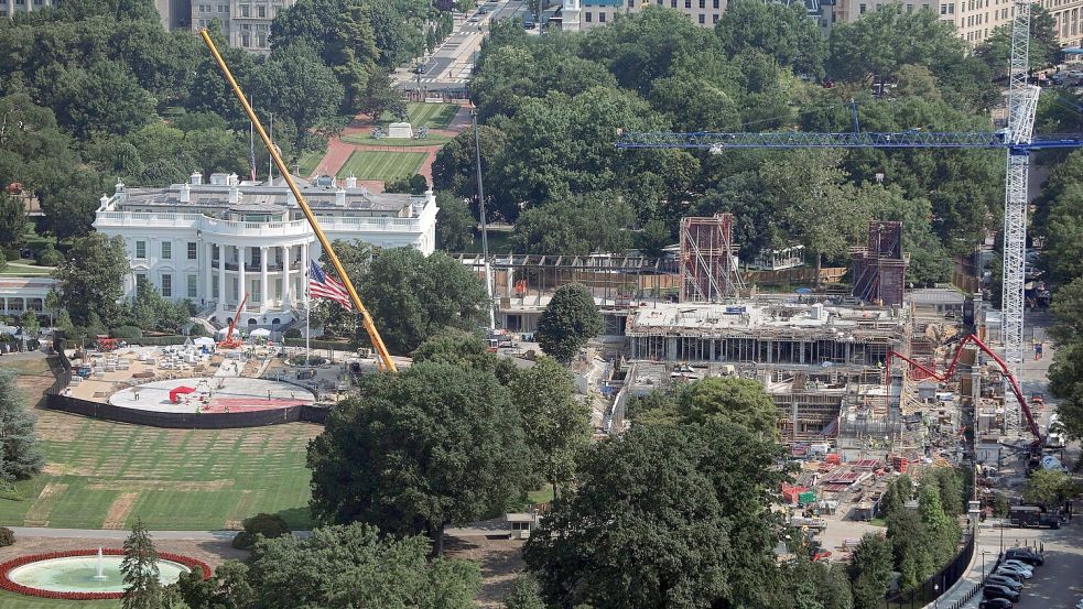 Trump erhofft sich grünes Licht vom Supreme Court für den Bau seines Prestigeprojektes. (Archivbild) Foto: Rahmat Gul