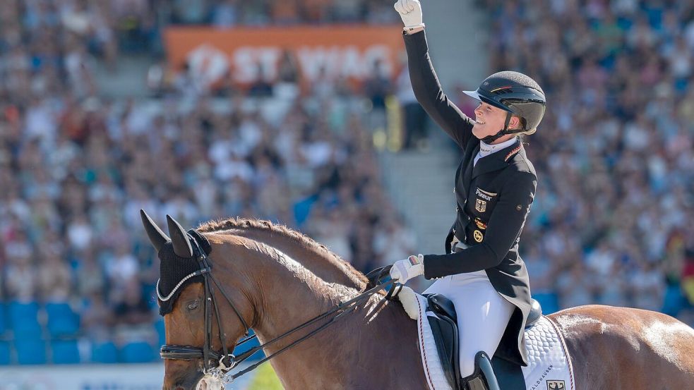 Katharina Hemmer feierte Bronze. Foto: Rolf Vennenbernd