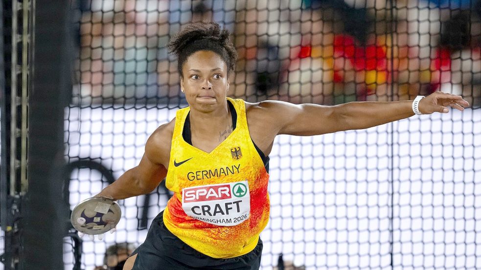 Diskuswerferin Shanice Craft holte EM-Silber. Foto: Sven Hoppe