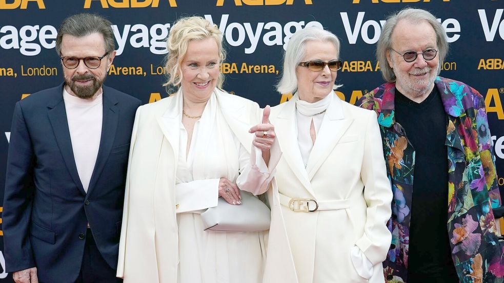 Die Abba-Mitglieder im Jahr 2022. Foto: Alberto Pezzali/AP/dpa