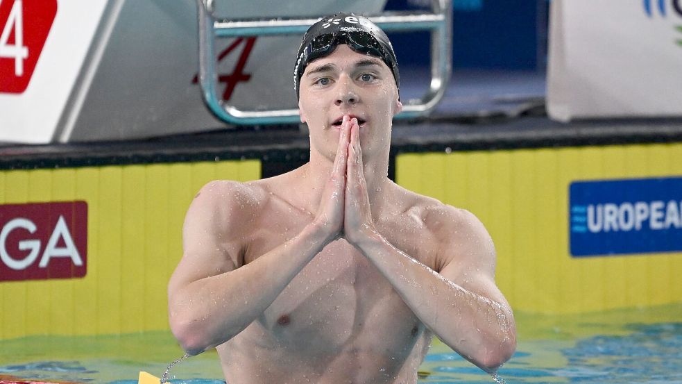 Johannes Liebmann schwimmt auch am letzten EM-Tag. Foto: Emma Da Silva