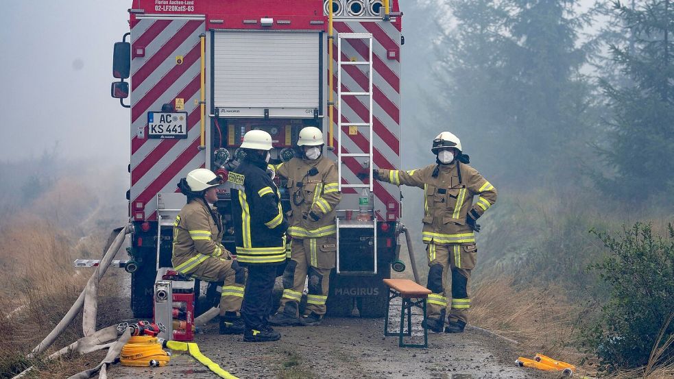 Noch ist der Brand im Hohen Venn nicht unter Kontrolle. Foto: Alexander Franz