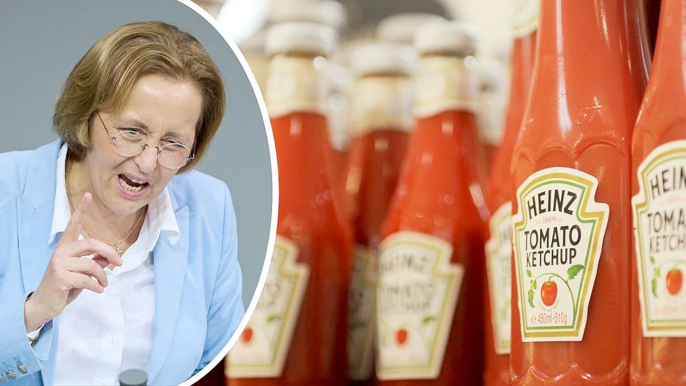 Von Storch empört sich über die Etiketten der Würzsauce. Foto: dpa/Annette Riedl/Angelika Warmuth