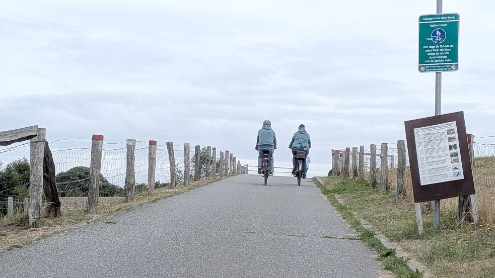 Die Geltinger Birk ist ein beliebtes Ausflugsziel für viele Radfahrer. Foto: Katharina Blume